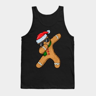 Dabbing Gingerbread Man Cookie Santa Christmas Gift Tank Top